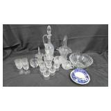 Glassware and Porcelain Teacup Set