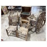 Rustic Wooden Farm Items and Tools