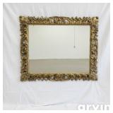 Ornate Gilded Mirror With Carved Frame