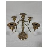 Brass Candelabra with Ornate Floral Motifs