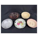 Decorative Bowls with Various Floral Designs