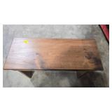 Rustic Wooden Bench with Seasonal Wreaths