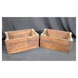 Wooden John Forthoffer Bottling Works Crates