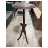 Vintage Wooden Plant Stand with Tripod Base