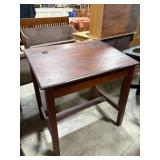 Wooden Writing Desk with Hinged Top