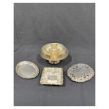 Silver Plate Serving Dishes and Platter