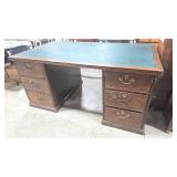 Vintage Partnersï¿½ Desk with Leather Inlay Top