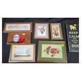 Framed Artwork and Decorative Pieces