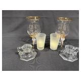 Glass Candle Holders and Decorative Glassware