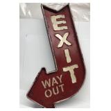 Exit way out sign