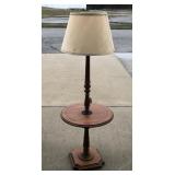 Mid century maple tell city floor lamp