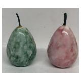 Pair of pear Paperweights