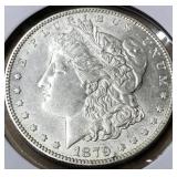 1879 O Morgan silver dollar
