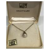 Goldfilled pearl necklace