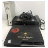 Xbox, Xbox 360, PS three gaming units as is