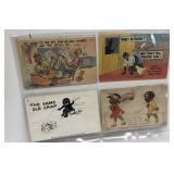 8-Black memorabilia postcards