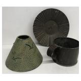 Early lantern metal cover, metal lampshade and 1