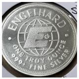 1984 1 ounce silver Engelhard prospector coin