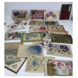 Group of vintage embossed postcards
