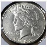 1992 S  peace silver dollar