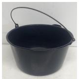 Blue enamel pail