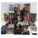 Large group of VHS movies crocodile Dundee, t