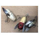 Fishing LURES crawlers group of three