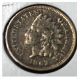 1862 Indian head Civil War era penny