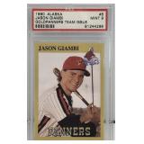 Baseball card Jason Giambi graded mint 9 Alaska