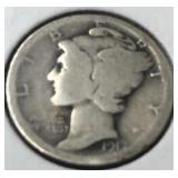 1917 Mercury dime