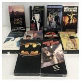 Group of VHS movies dances with wolves, Batman,