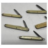 Group of ivory handled pocket knife