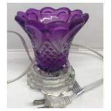 Purple glass light