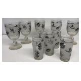 Vintage wine and drink glasses