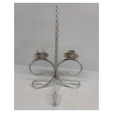 Metal rod iron candle holder