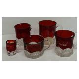 5 PC. Ruby Souvenir Mugs