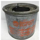 Galvanize stumpy minnow bucket