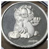 Silver 1/2 ounce 1978 Garfield coin