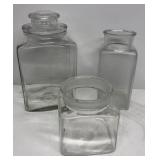 Storage jars a group of three