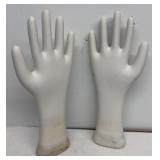 Glove molds early ceramic glove molds