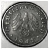 1942 Nazi Berlin 10 PFG coin