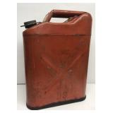 Red metal gas can US