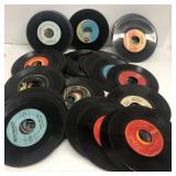 Records group of 45 records various artists