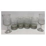 Group of Christmas glasses