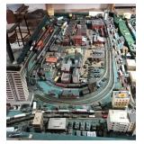 Train set and village, massive set