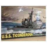US STICONDEROGA. 1/350 scale battleship model by