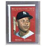 Mickey Mantle 1958 Topps  most valuable player
