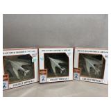 3- Diecast metal historical airplanes unopened
