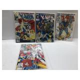 Marvel comics X-Men four different comic books
