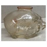 Anchor glass piggy bank made in Winchester Indiana